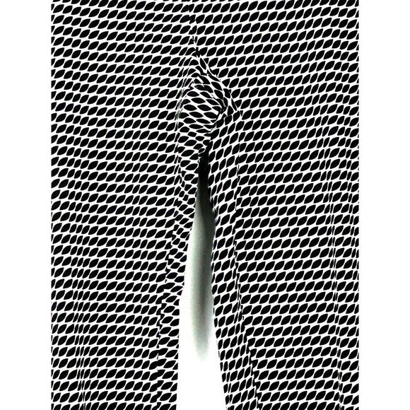 Banana Republic Hampton Pant Women 12P Petite Black White Flat Front Capris E2 - Picture 7 of 12